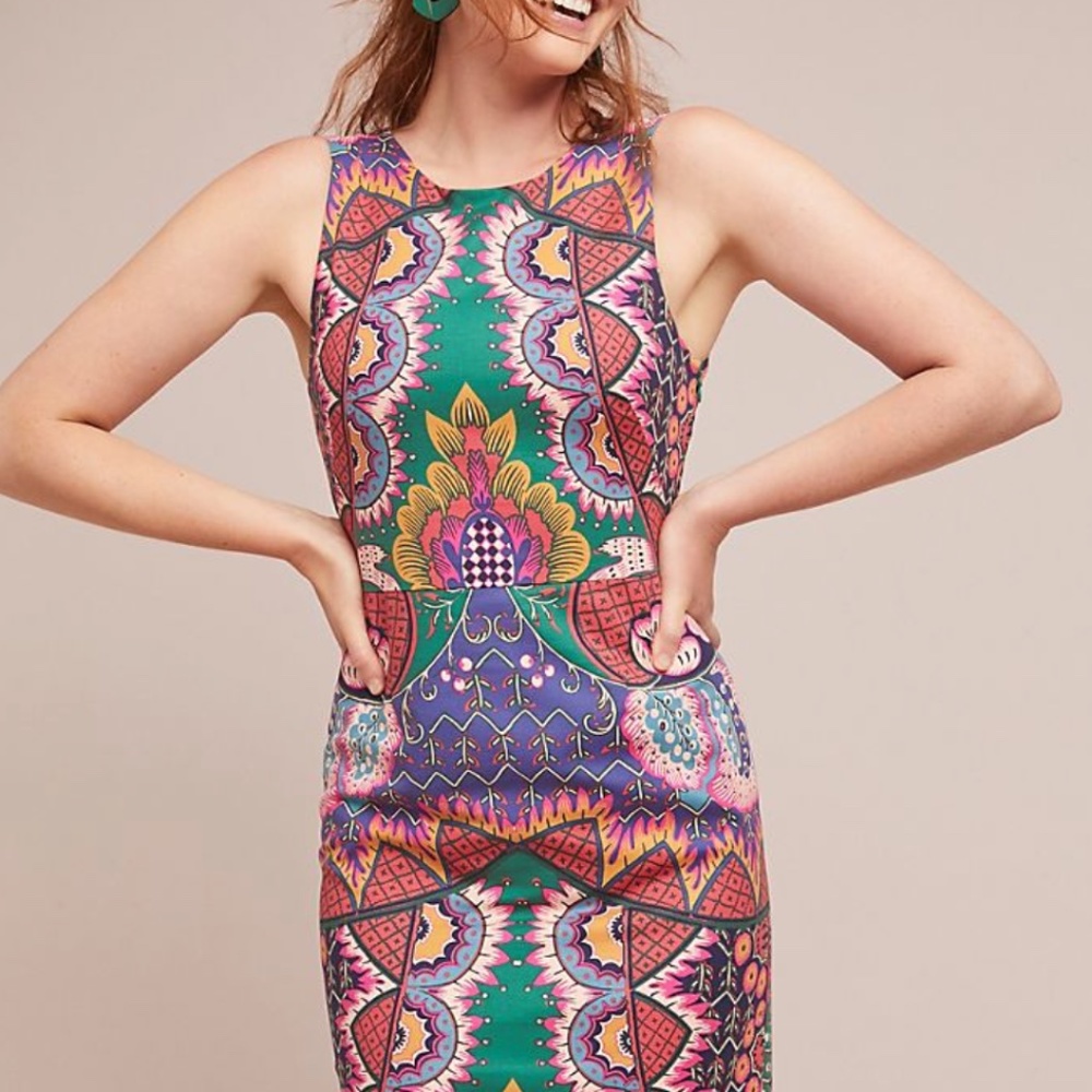 NWT Maeve Kaleidoscope Column Sheath Dress for Anthropologie